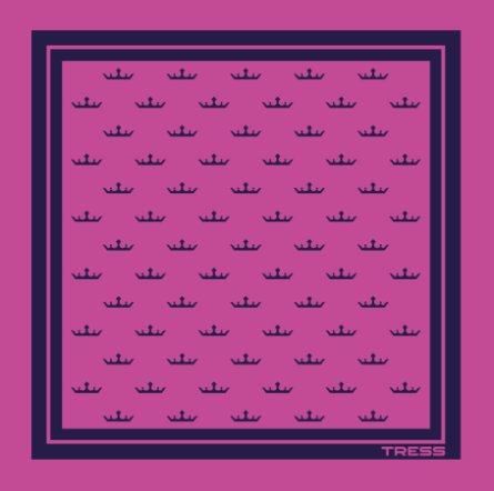 Protective Silk Scarves for Hair Loss & Sensitive Scalps - Magenta/Blue - Image 2